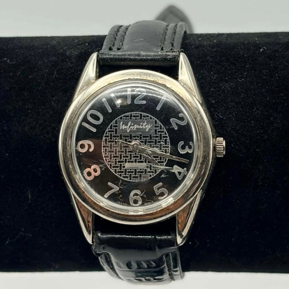 Vintage Silver & Black Lelimity Watch